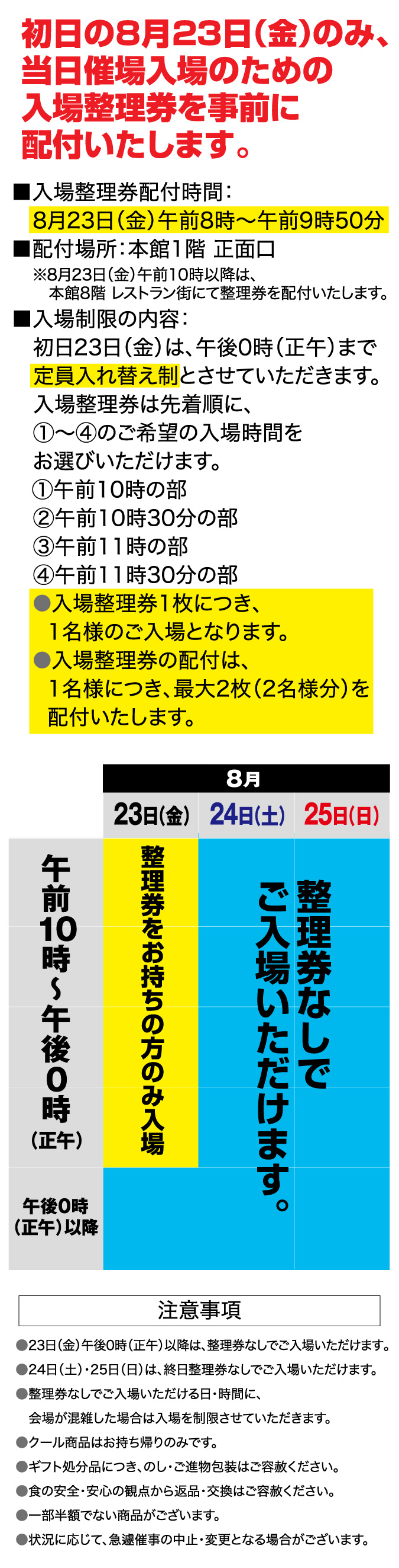 食品ギフト解体セール